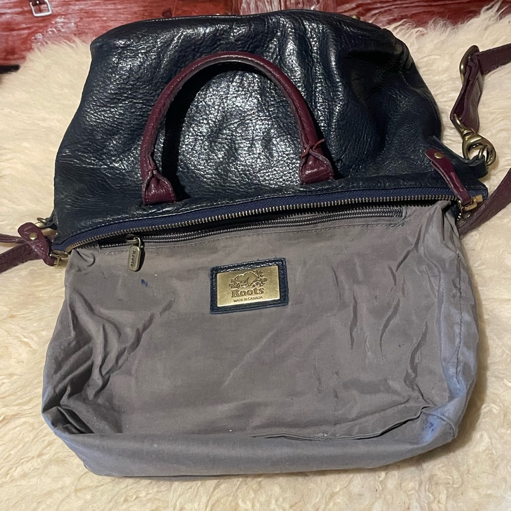 Roots vintage black leather bag - Picture 9 of 11